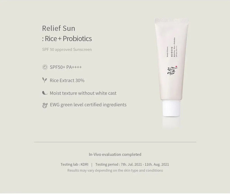 Relief Sun: Rice + Probiotic 50ml