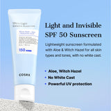 Ultra Light Invisible Sunscreen SPF50 PA++++ 50 ml